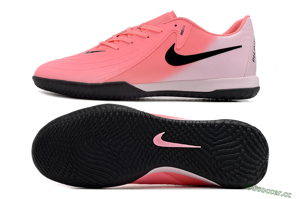 Men's Nike Phantom GX 2 Acad LV8 IC Indoor & Futsal Low-Tops Football Shoes - Red/Pink/Black 1