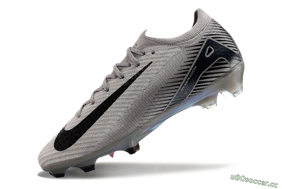 Men's Nike Air Zoom Mercurial Vapor 16 Elite FG Firm Ground Low-Tops Football Boots - Grey/Black/Gold 5