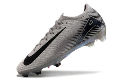 Men's Nike Air Zoom Mercurial Vapor 16 Elite FG Firm Ground Low-Tops Football Boots - Grey/Black/Gold