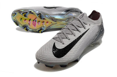 Men's Nike Air Zoom Mercurial Vapor 16 Elite FG Firm Ground Low-Tops Football Boots - Grey/Black/Gold
