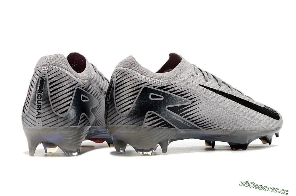 Men's Nike Air Zoom Mercurial Vapor 16 Elite FG Firm Ground Low-Tops Football Boots - Grey/Black/Gold 6