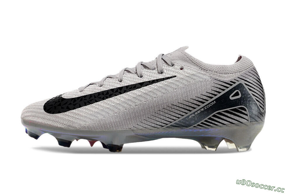 Men's Nike Air Zoom Mercurial Vapor 16 Elite FG Firm Ground Low-Tops Football Boots - Grey/Black/Gold 0