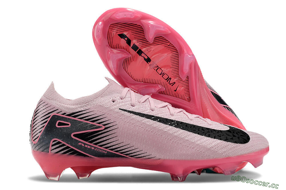 Men's Nike Air Zoom Mercurial Vapor 16 Elite FG Firm Ground Low-Tops Football Boots - Pink/Black 2