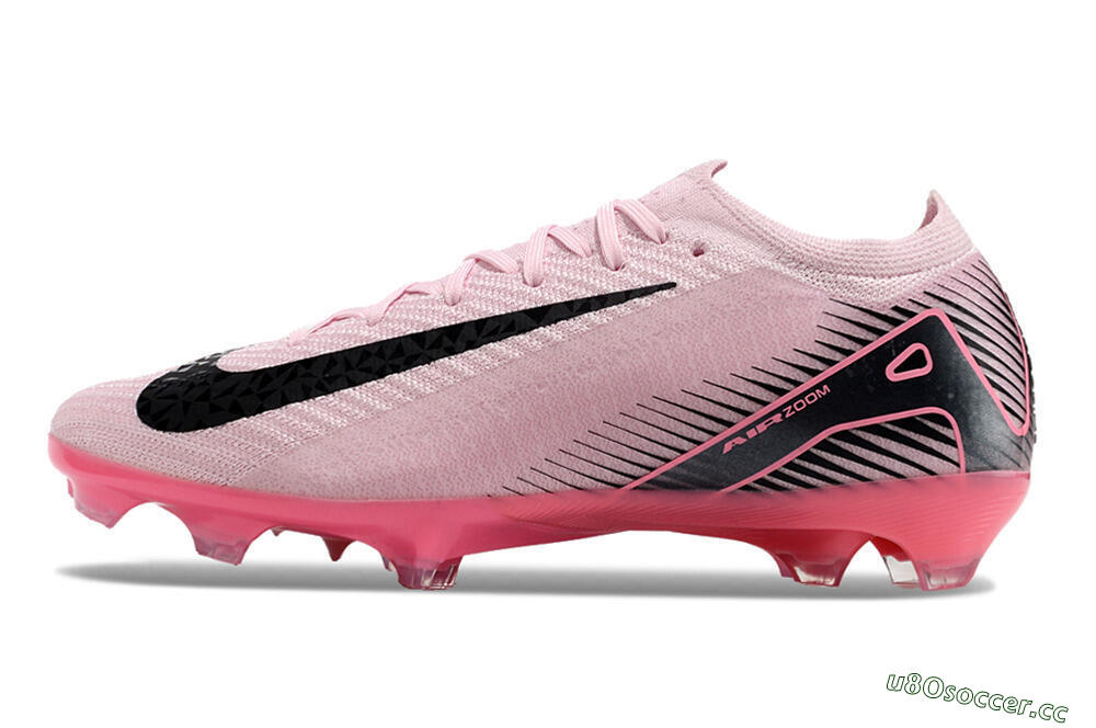 Men's Nike Air Zoom Mercurial Vapor 16 Elite FG Firm Ground Low-Tops Football Boots - Pink/Black 0