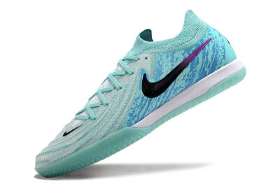 Men's Nike Phantom GX 2 Elite IC Indoor & Futsal Low-Tops Football Shoes - Jade/Black/Purple