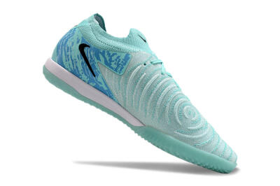 Men's Nike Phantom GX 2 Elite IC Indoor & Futsal Low-Tops Football Shoes - Jade/Black/Purple