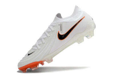 Men's Nike Phantom Luna Elite NU FG Firm Ground Low-Tops Football Boots - White/Black/Orange