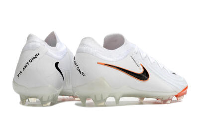 Men's Nike Phantom Luna Elite NU FG Firm Ground Low-Tops Football Boots - White/Black/Orange