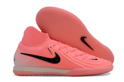 Men's Nike Phantom Luna Elite NU IC Indoor & Futsal High-Tops Football Shoes - Pink/Black