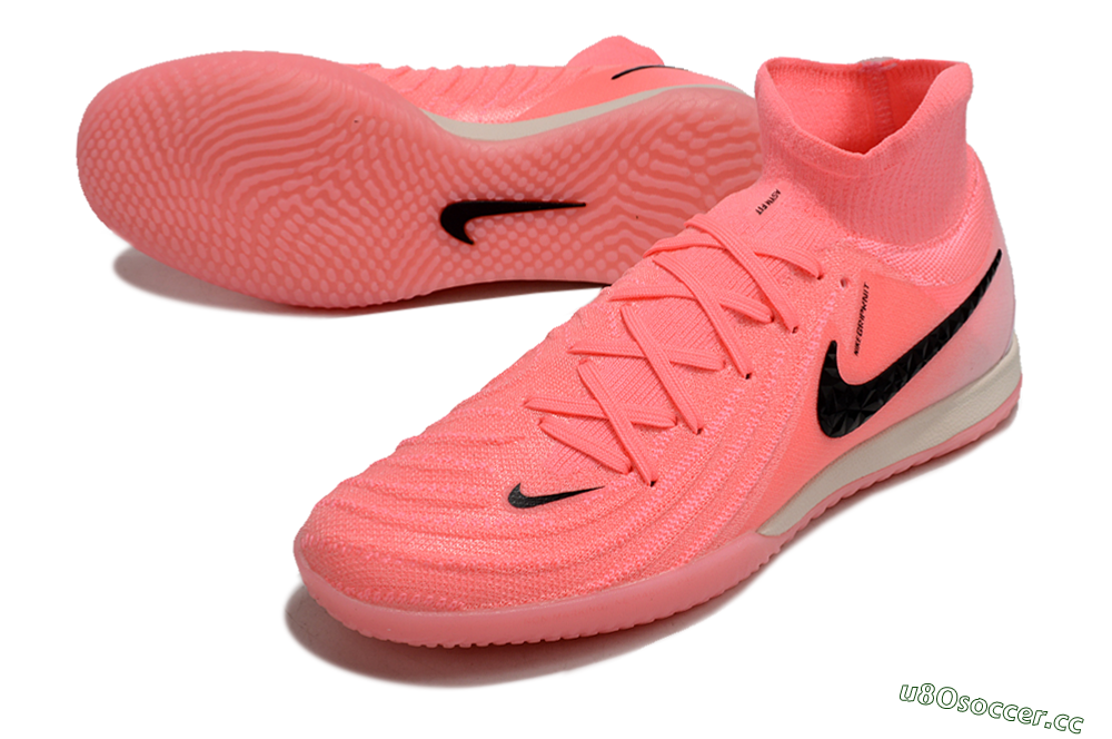 Men's Nike Phantom Luna Elite NU IC Indoor & Futsal High-Tops Football Shoes - Pink/Black 3