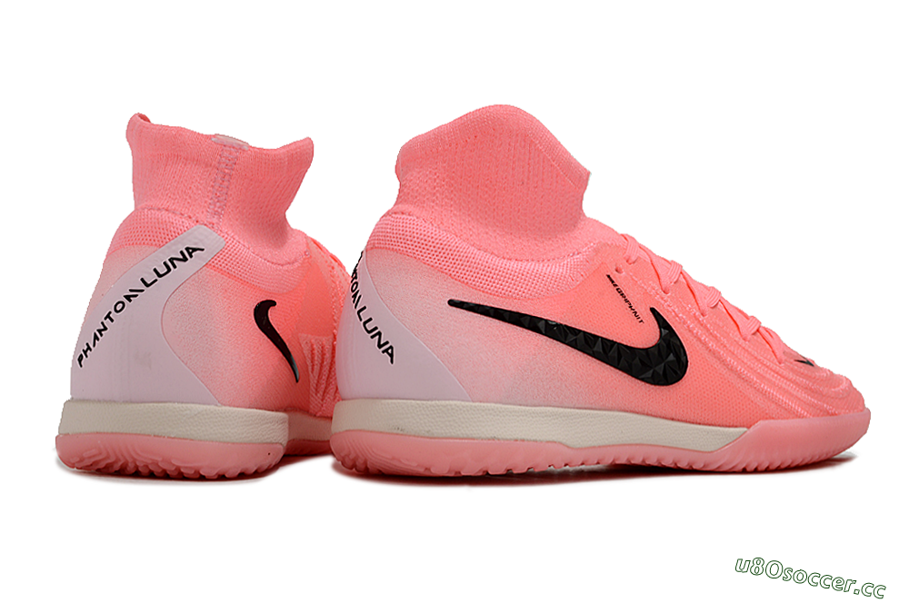 Men's Nike Phantom Luna Elite NU IC Indoor & Futsal High-Tops Football Shoes - Pink/Black 6