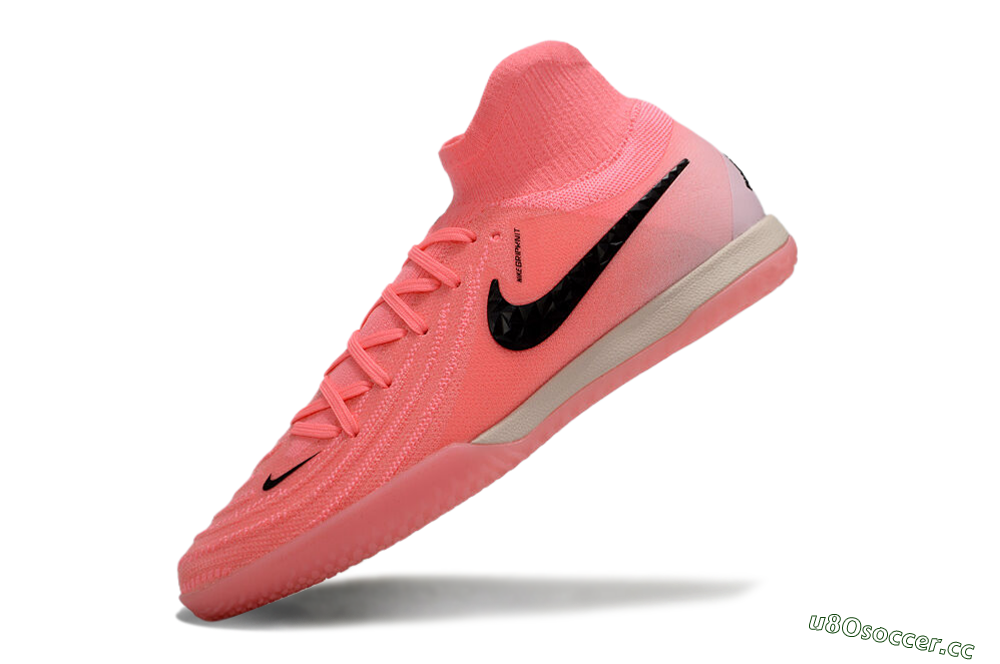 Men's Nike Phantom Luna Elite NU IC Indoor & Futsal High-Tops Football Shoes - Pink/Black 5