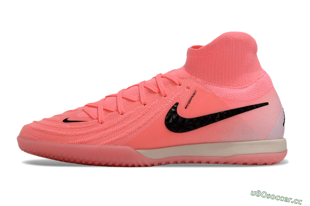 Men's Nike Phantom Luna Elite NU IC Indoor & Futsal High-Tops Football Shoes - Pink/Black 0