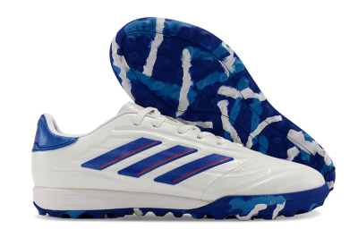 Men's Adidas Copa Pure.3 TF Artificial Turf Low-Tops Football Shoes - White/Blue/Red