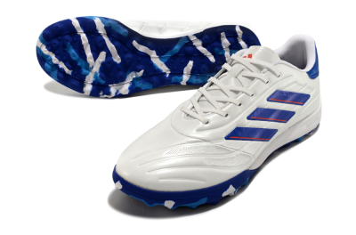 Men's Adidas Copa Pure.3 TF Artificial Turf Low-Tops Football Shoes - White/Blue/Red