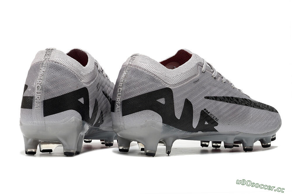 Men's Nike Air Zoom Mercurial Vapor 15 Elite AG Artificial Grass Low-Tops Football Boots - Grey/Black/Pink 6