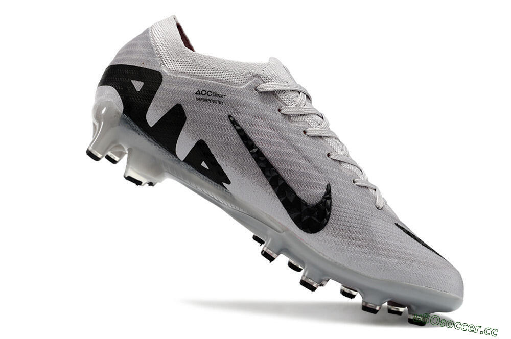 Men's Nike Air Zoom Mercurial Vapor 15 Elite AG Artificial Grass Low-Tops Football Boots - Grey/Black/Pink 4