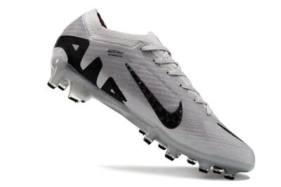 Men's Nike Air Zoom Mercurial Vapor 15 Elite AG Artificial Grass Low-Tops Football Boots - Grey/Black/Pink
