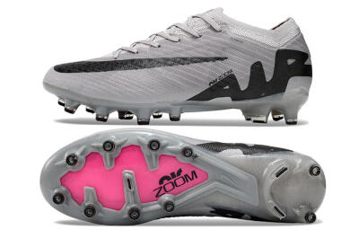 Men's Nike Air Zoom Mercurial Vapor 15 Elite AG Artificial Grass Low-Tops Football Boots - Grey/Black/Pink