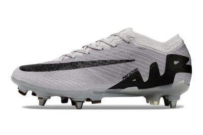 Men's Nike Air Zoom Mercurial Vapor 15 Elite SG Soft Ground Low-Tops Football Boots - Grey/Black/Pink