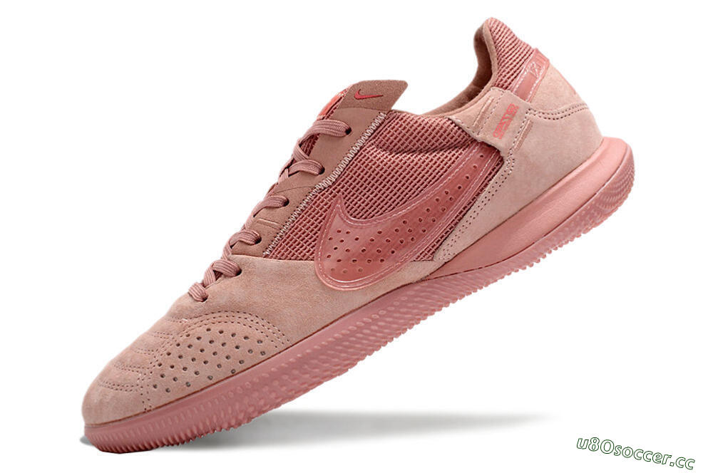 Men's Nike Street Gato IC Indoor & Futsal Low-Tops Football Shoes - Pink/Pink/Pink 5