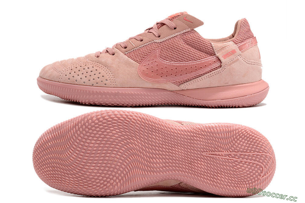Men's Nike Street Gato IC Indoor & Futsal Low-Tops Football Shoes - Pink/Pink/Pink 1