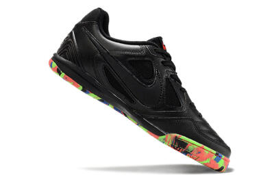 Men's Supre x Nike SB Gato IC Indoor & Futsal Low-Tops Football Shoes - Black/Red/Blue