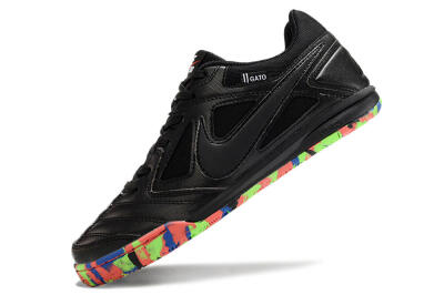 Men's Supre x Nike SB Gato IC Indoor & Futsal Low-Tops Football Shoes - Black/Red/Blue