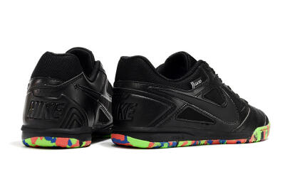 Men's Supre x Nike SB Gato IC Indoor & Futsal Low-Tops Football Shoes - Black/Red/Blue