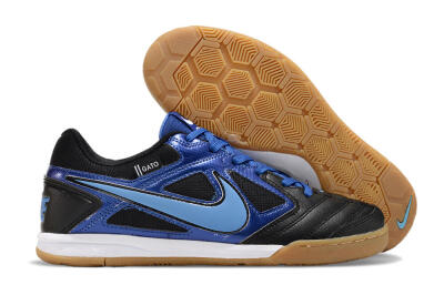 Men's Supre x Nike SB Gato IC Indoor & Futsal Low-Tops Football Shoes - Black/Blue/White