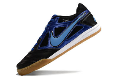Men's Supre x Nike SB Gato IC Indoor & Futsal Low-Tops Football Shoes - Black/Blue/White