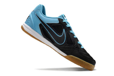 Men's Supre x Nike SB Gato IC Indoor & Futsal Low-Tops Football Shoes - Black/Blue/White