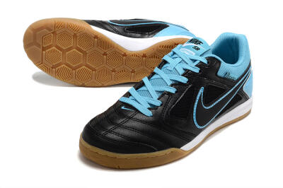 Men's Supre x Nike SB Gato IC Indoor & Futsal Low-Tops Football Shoes - Black/Blue/White