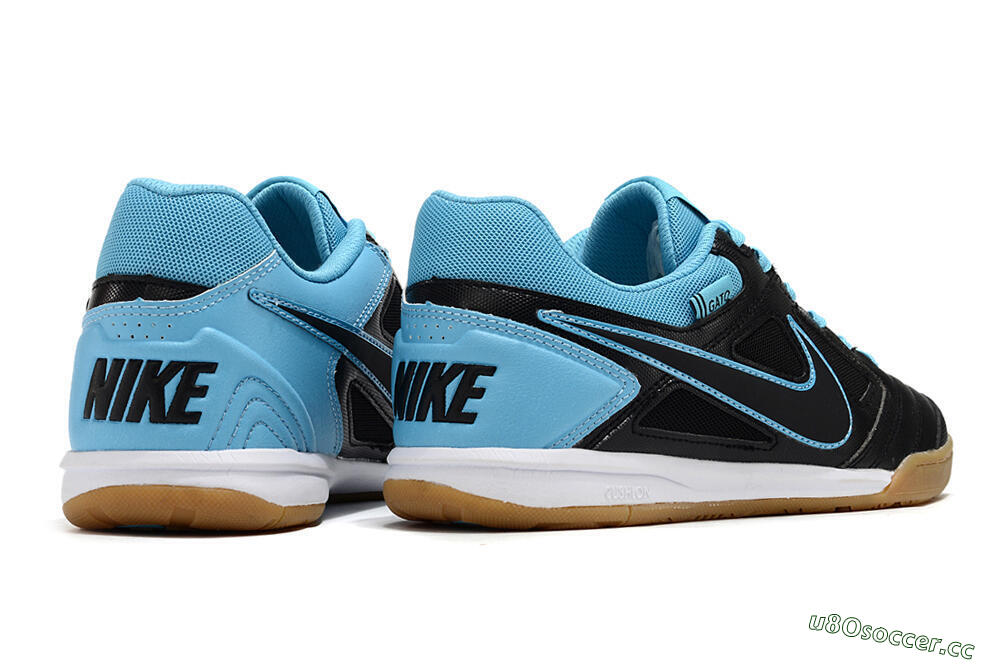 Men's Supre x Nike SB Gato IC Indoor & Futsal Low-Tops Football Shoes - Black/Blue/White 6