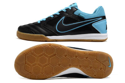 Men's Supre x Nike SB Gato IC Indoor & Futsal Low-Tops Football Shoes - Black/Blue/White