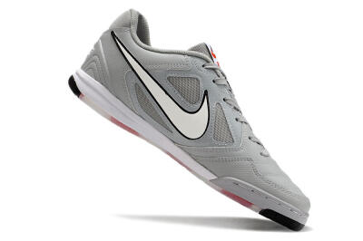 Men's Supre x Nike SB Gato IC Indoor & Futsal Low-Tops Football Shoes - Grey/White/Red/Black