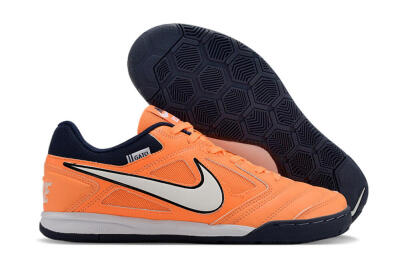 Men's Supre x Nike SB Gato IC Indoor & Futsal Low-Tops Football Shoes - Orange/White/Blue