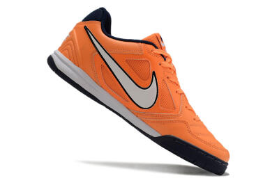 Men's Supre x Nike SB Gato IC Indoor & Futsal Low-Tops Football Shoes - Orange/White/Blue