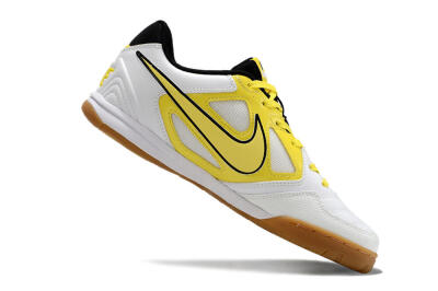 Men's Supre x Nike SB Gato IC Indoor & Futsal Low-Tops Football Shoes - White/Yellow/Black