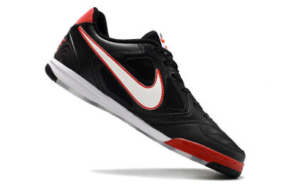Men's Supre x Nike SB Gato IC Indoor & Futsal Low-Tops Football Shoes - Black/White/Red