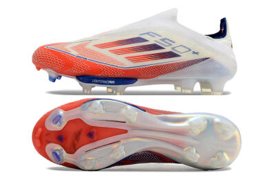 Men's Adidas F50 Adizero FG Firm Ground Low-Tops Football Boots - Red/White/Blue