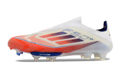 Men's Adidas F50 Adizero FG Firm Ground Low-Tops Football Boots - Red/White/Blue