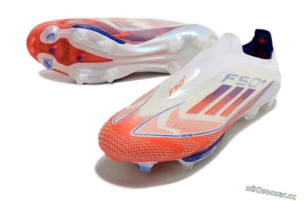 Men's Adidas F50 Adizero FG Firm Ground Low-Tops Football Boots - Red/White/Blue 3