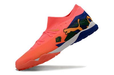 Men's Puma Future Ultimate TF Artificial Turf Low-Tops Football Shoes - Red/Yellow/Blue/Green