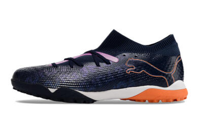 Men's Puma Future Ultimate TF Artificial Turf Low-Tops Football Shoes - Blue/Purple/Pink
