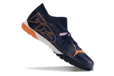 Men's Puma Future Ultimate TF Artificial Turf Low-Tops Football Shoes - Blue/Purple/Pink