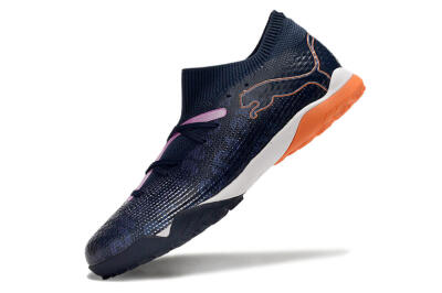 Men's Puma Future Ultimate TF Artificial Turf Low-Tops Football Shoes - Blue/Purple/Pink