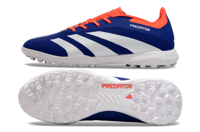 Unisex Adidas Predator 24 Elite TF Artificial Turf Low-Tops Football Shoes - Blue/White/Red