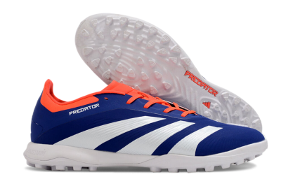 Unisex Adidas Predator 24 Elite TF Artificial Turf Low-Tops Football Shoes - Blue/White/Red