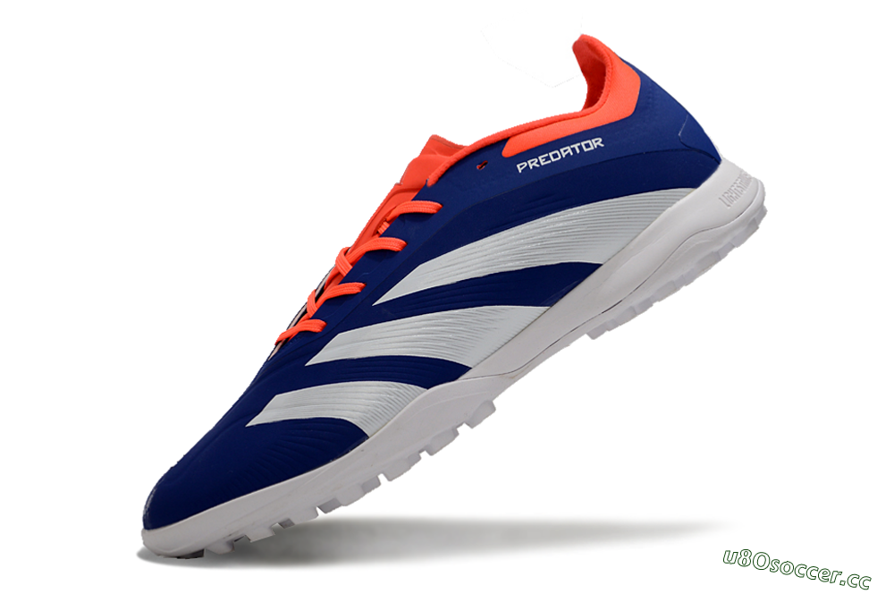 Unisex Adidas Predator 24 Elite TF Artificial Turf Low-Tops Football Shoes - Blue/White/Red 5